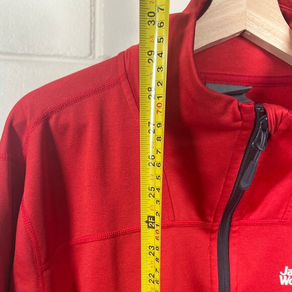 Jack Wolfskin At Home Outdoors 2XL Red Zip Up Softshell Jacket - Picture 3 of 7